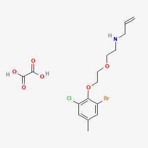 molecular formula C16H21BrClNO6 B4003834 N-[2-[2-(2-bromo-6-chloro-4-methylphenoxy)ethoxy]ethyl]prop-2-en-1-amine;oxalic acid 