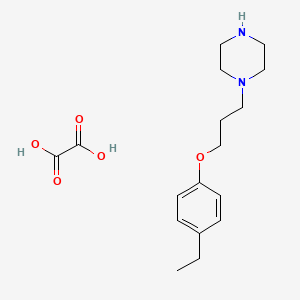 1-[3-(4-Ethylphenoxy)propyl]piperazine;oxalic acid