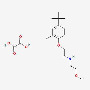 molecular formula C18H29NO6 B4003841 N-[2-(4-tert-butyl-2-methylphenoxy)ethyl]-2-methoxyethanamine;oxalic acid 