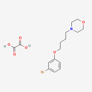 4-[4-(3-Bromophenoxy)butyl]morpholine;oxalic acid