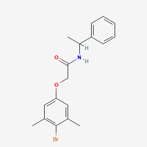 2-(4-bromo-3,5-dimethylphenoxy)-N-(1-phenylethyl)acetamide