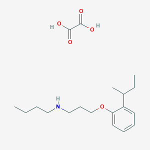 N-[3-(2-butan-2-ylphenoxy)propyl]butan-1-amine;oxalic acid