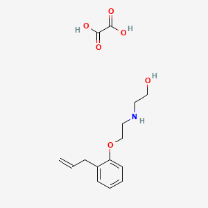 molecular formula C15H21NO6 B4003939 Oxalic acid;2-[2-(2-prop-2-enylphenoxy)ethylamino]ethanol 