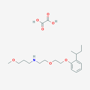 molecular formula C20H33NO7 B4003946 N-[2-[2-(2-butan-2-ylphenoxy)ethoxy]ethyl]-3-methoxypropan-1-amine;oxalic acid 