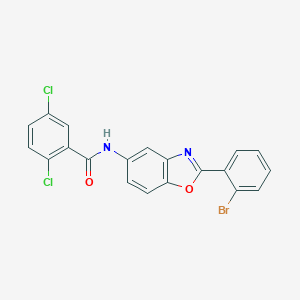 N-[2-(2-bromophenyl)-1,3-benzoxazol-5-yl]-2,5-dichlorobenzamide