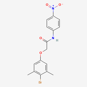 molecular formula C16H15BrN2O4 B4003971 2-(4-bromo-3,5-dimethylphenoxy)-N-(4-nitrophenyl)acetamide 