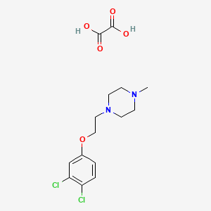 molecular formula C15H20Cl2N2O5 B4003973 1-[2-(3,4-dichlorophenoxy)ethyl]-4-methylpiperazine oxalate 