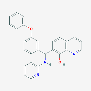 7-[(3-phenoxyphenyl)(2-pyridinylamino)methyl]-8-quinolinol