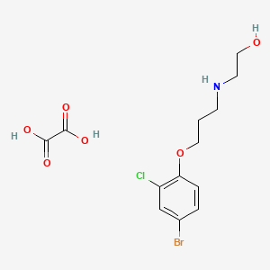 2-[3-(4-Bromo-2-chlorophenoxy)propylamino]ethanol;oxalic acid