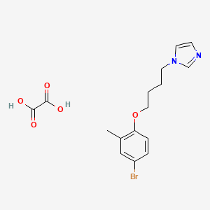 1-[4-(4-Bromo-2-methylphenoxy)butyl]imidazole;oxalic acid