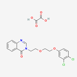 molecular formula C20H18Cl2N2O7 B4004027 3-{2-[2-(3,4-dichlorophenoxy)ethoxy]ethyl}-4(3H)-quinazolinone oxalate 