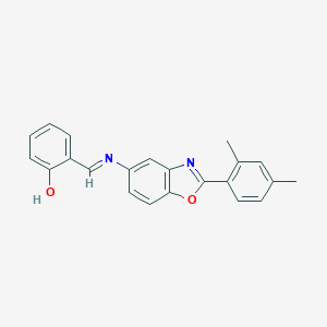 2-({[2-(2,4-Dimethylphenyl)-1,3-benzoxazol-5-yl]imino}methyl)phenol