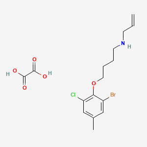 N-[4-(2-bromo-6-chloro-4-methylphenoxy)butyl]-2-propen-1-amine oxalate