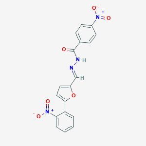 4-nitro-N'-[(5-{2-nitrophenyl}-2-furyl)methylene]benzohydrazide
