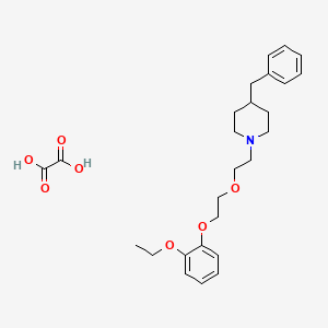 molecular formula C26H35NO7 B4004046 4-Benzyl-1-[2-[2-(2-ethoxyphenoxy)ethoxy]ethyl]piperidine;oxalic acid 