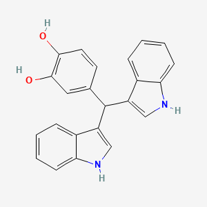 4-[bis(1H-indol-3-yl)methyl]benzene-1,2-diol