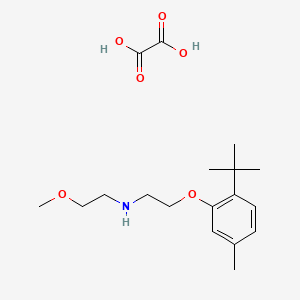 N-[2-(2-tert-butyl-5-methylphenoxy)ethyl]-2-methoxyethanamine;oxalic acid