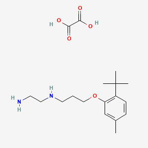 N'-[3-(2-tert-butyl-5-methylphenoxy)propyl]ethane-1,2-diamine;oxalic acid