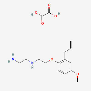 N'-[2-(4-methoxy-2-prop-2-enylphenoxy)ethyl]ethane-1,2-diamine;oxalic acid