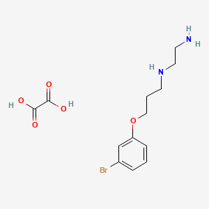 molecular formula C13H19BrN2O5 B4004118 N'-[3-(3-bromophenoxy)propyl]ethane-1,2-diamine;oxalic acid 