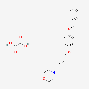 Oxalic acid;4-[4-(4-phenylmethoxyphenoxy)butyl]morpholine