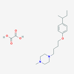 molecular formula C21H34N2O5 B4004131 1-[4-(4-Butan-2-ylphenoxy)butyl]-4-methylpiperazine;oxalic acid 