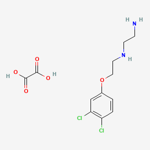 N'-[2-(3,4-dichlorophenoxy)ethyl]ethane-1,2-diamine;oxalic acid