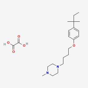 1-Methyl-4-[4-[4-(2-methylbutan-2-yl)phenoxy]butyl]piperazine;oxalic acid