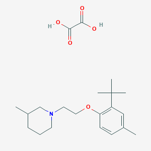 1-[2-(2-Tert-butyl-4-methylphenoxy)ethyl]-3-methylpiperidine;oxalic acid