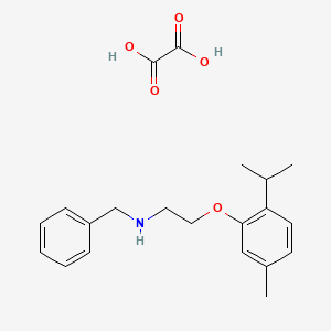 molecular formula C21H27NO5 B4004173 N-benzyl-2-(2-isopropyl-5-methylphenoxy)ethanamine oxalate 