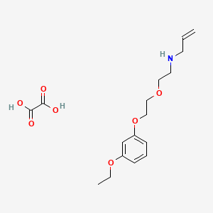 molecular formula C17H25NO7 B4004189 N-[2-[2-(3-ethoxyphenoxy)ethoxy]ethyl]prop-2-en-1-amine;oxalic acid 