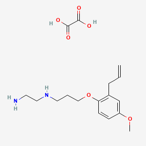 molecular formula C17H26N2O6 B4004197 N'-[3-(4-methoxy-2-prop-2-enylphenoxy)propyl]ethane-1,2-diamine;oxalic acid 