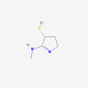 5-(Methylamino)-3,4-dihydro-2H-pyrrole-4-thiol