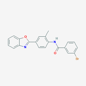 N-[4-(1,3-benzoxazol-2-yl)-2-methylphenyl]-3-bromobenzamide