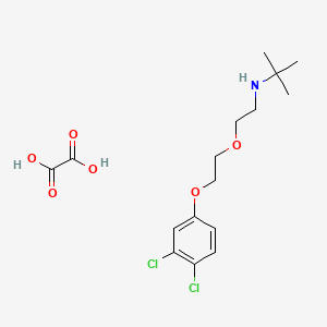 N-[2-[2-(3,4-dichlorophenoxy)ethoxy]ethyl]-2-methylpropan-2-amine;oxalic acid