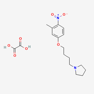 1-[4-(3-Methyl-4-nitrophenoxy)butyl]pyrrolidine;oxalic acid