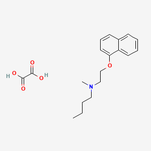 N-methyl-N-(2-naphthalen-1-yloxyethyl)butan-1-amine;oxalic acid