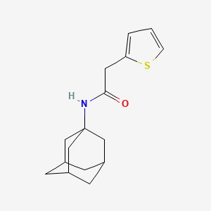 molecular formula C16H21NOS B4004276 N-(1-adamantyl)-2-thiophen-2-ylacetamide 