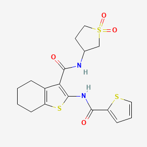 N-(1,1-dioxidotetrahydrothiophen-3-yl)-2-[(thiophen-2-ylcarbonyl)amino]-4,5,6,7-tetrahydro-1-benzothiophene-3-carboxamide