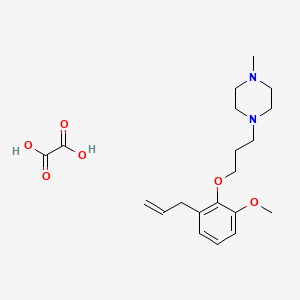 1-[3-(2-Methoxy-6-prop-2-enylphenoxy)propyl]-4-methylpiperazine;oxalic acid