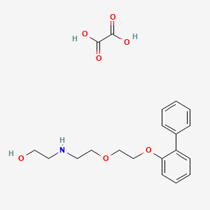 2-({2-[2-(2-biphenylyloxy)ethoxy]ethyl}amino)ethanol ethanedioate (salt)