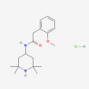 2-(2-methoxyphenyl)-N-(2,2,6,6-tetramethyl-4-piperidinyl)acetamide hydrochloride