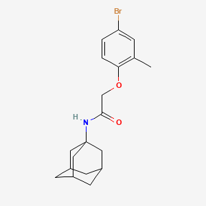 molecular formula C19H24BrNO2 B4004382 N-1-adamantyl-2-(4-bromo-2-methylphenoxy)acetamide 