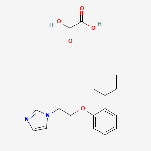 molecular formula C17H22N2O5 B4004398 1-[2-(2-sec-butylphenoxy)ethyl]-1H-imidazole oxalate 