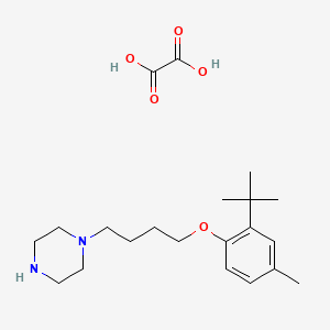 1-[4-(2-Tert-butyl-4-methylphenoxy)butyl]piperazine;oxalic acid