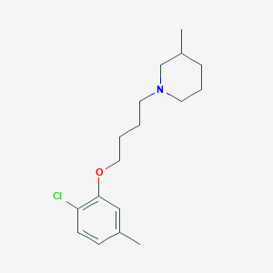 1-[4-(2-chloro-5-methylphenoxy)butyl]-3-methylpiperidine