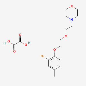 molecular formula C17H24BrNO7 B4004432 4-[2-[2-(2-Bromo-4-methylphenoxy)ethoxy]ethyl]morpholine;oxalic acid 