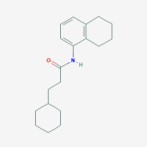 3-cyclohexyl-N-(5,6,7,8-tetrahydronaphthalen-1-yl)propanamide