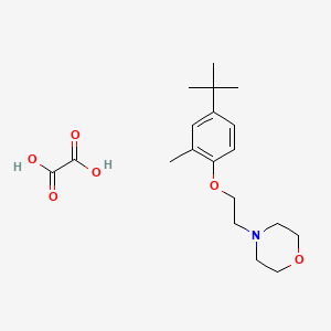 molecular formula C19H29NO6 B4004453 4-[2-(4-Tert-butyl-2-methylphenoxy)ethyl]morpholine;oxalic acid 