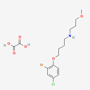 molecular formula C16H23BrClNO6 B4004464 [4-(2-bromo-4-chlorophenoxy)butyl](3-methoxypropyl)amine oxalate 